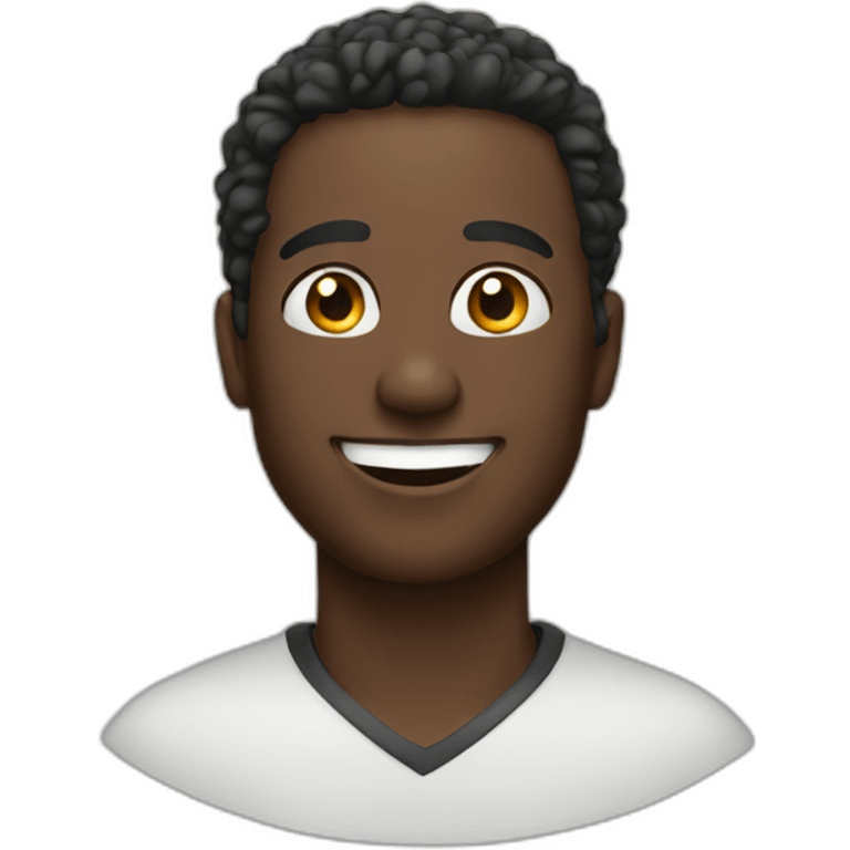 Black man smiling emoji