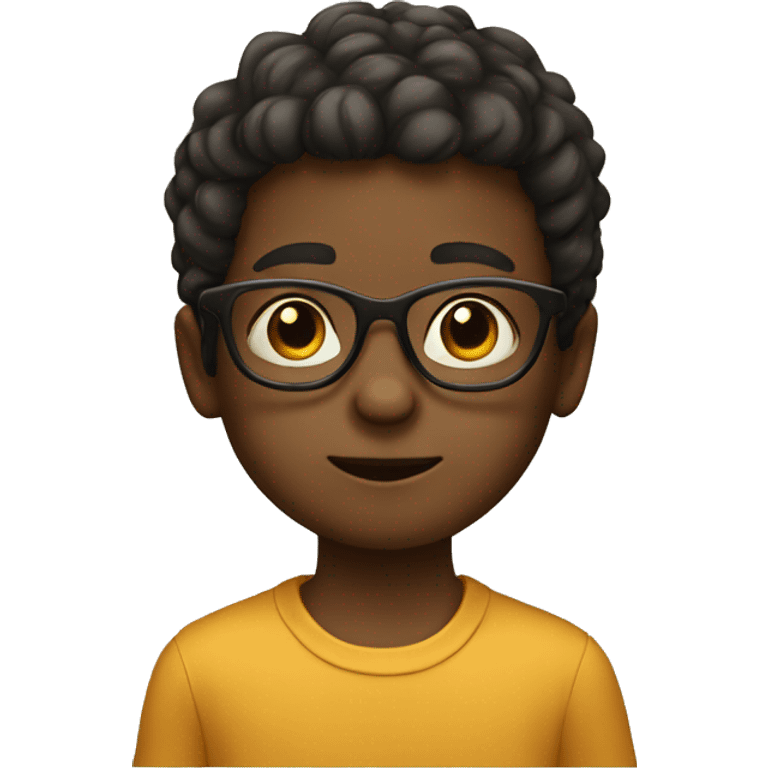 little boy with glasses emoji