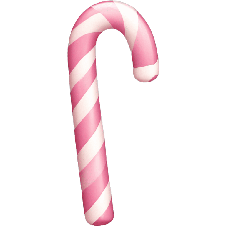 Pastel pink candy cane emoji