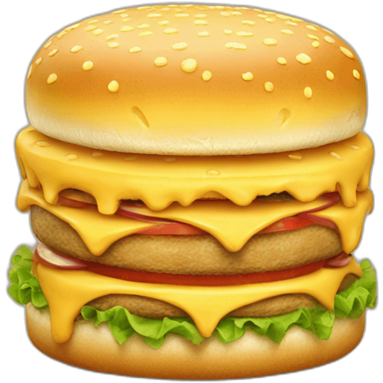 Mega cheese berger emoji