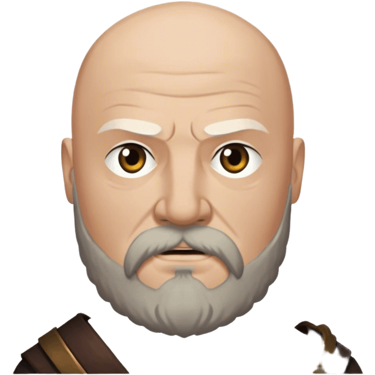 Rickard Karstark from game of thrones, beard, bald head emoji