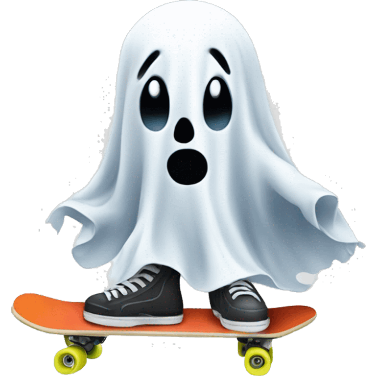 Ghost in a skate emoji