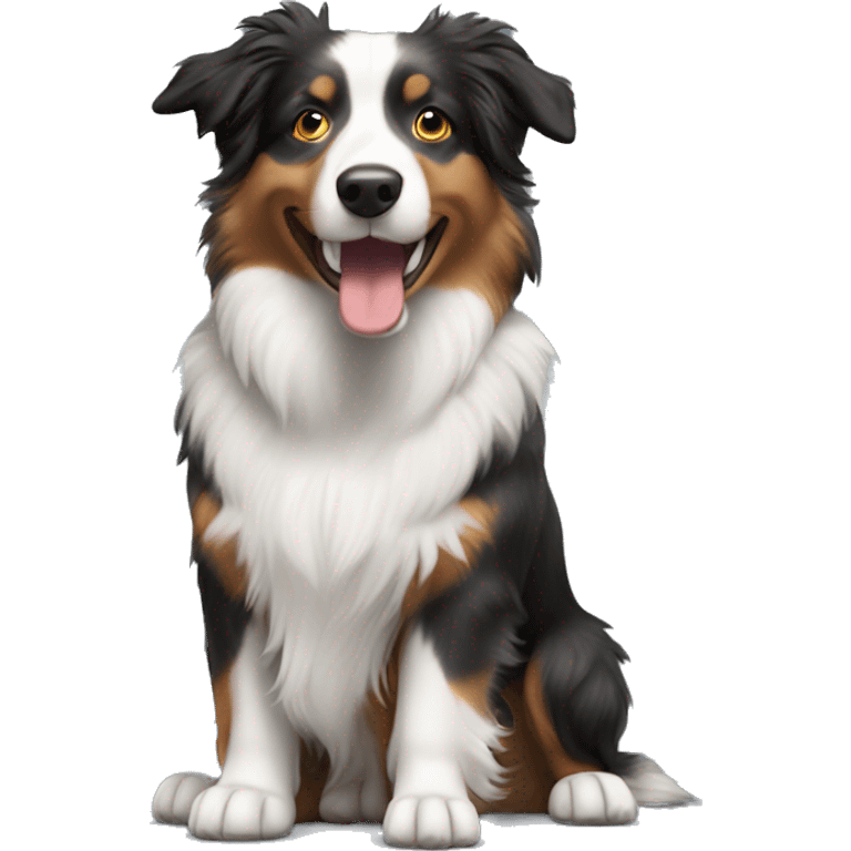 Anvil with Jumping Australian shepherd  emoji