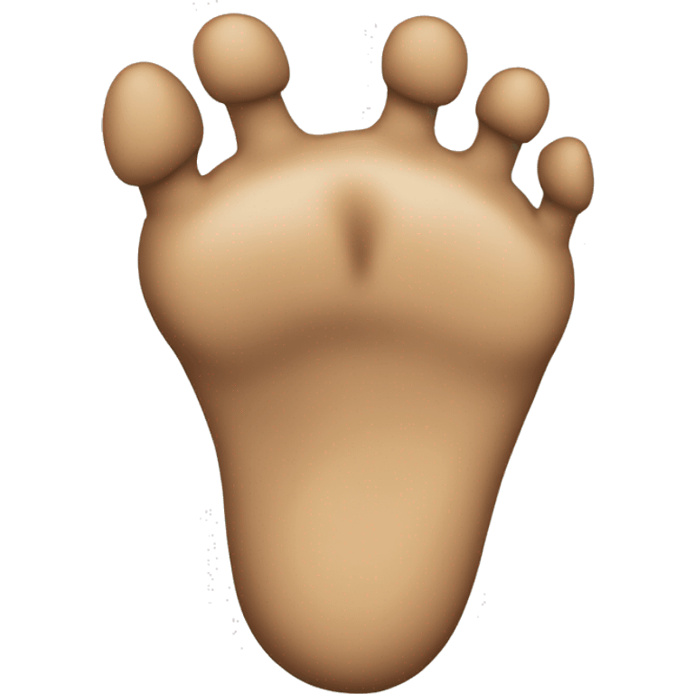 a foot with a toe sticking up emoji