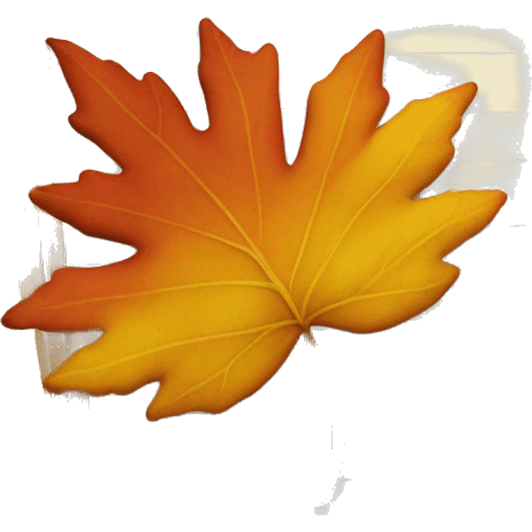 stack of letters and autumn leaf emoji