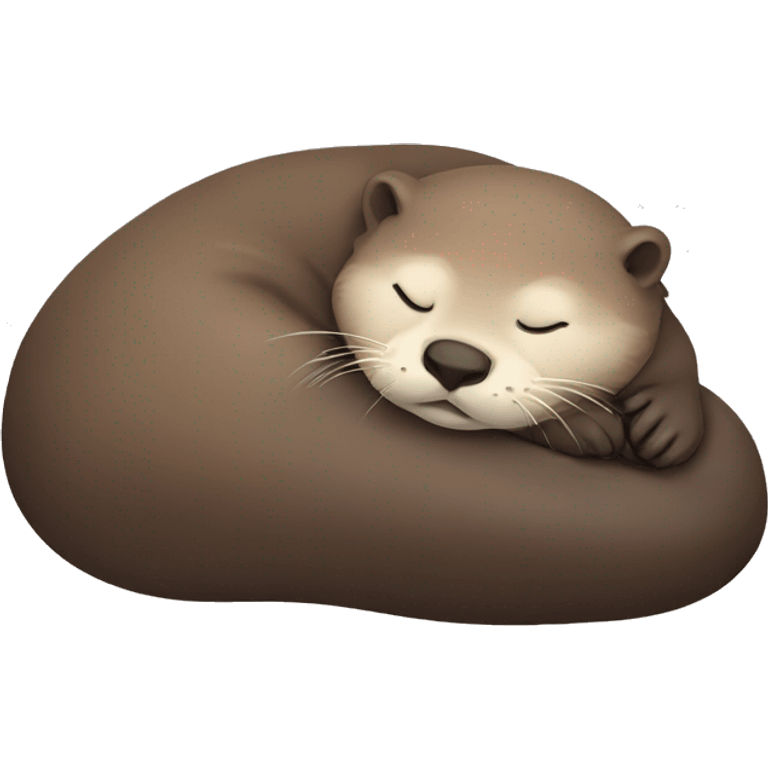 Otter sleeping emoji