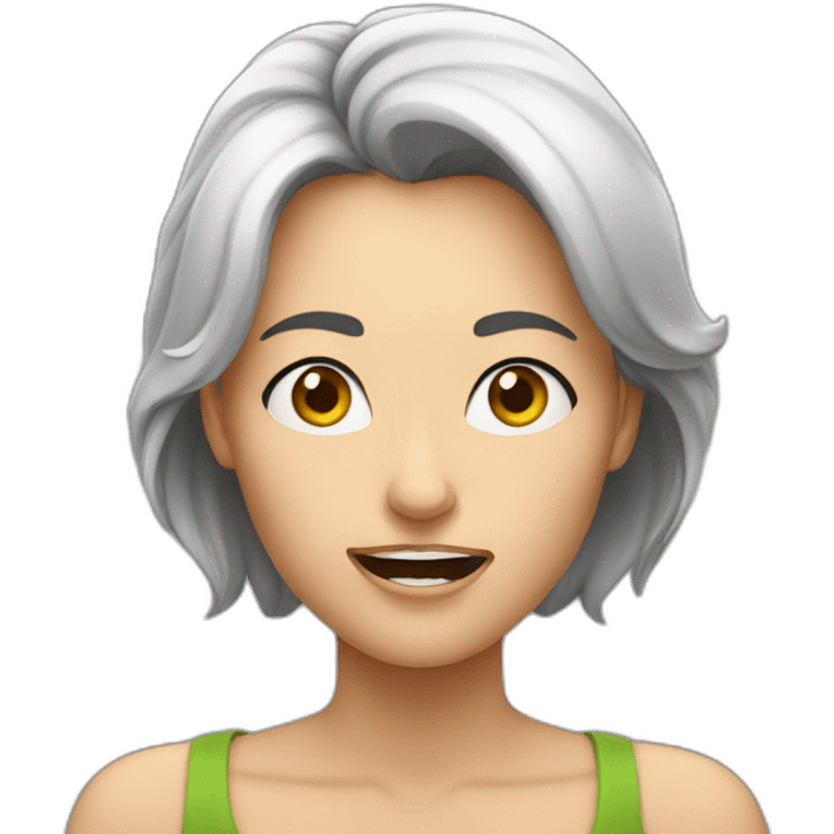 hungry woman emoji