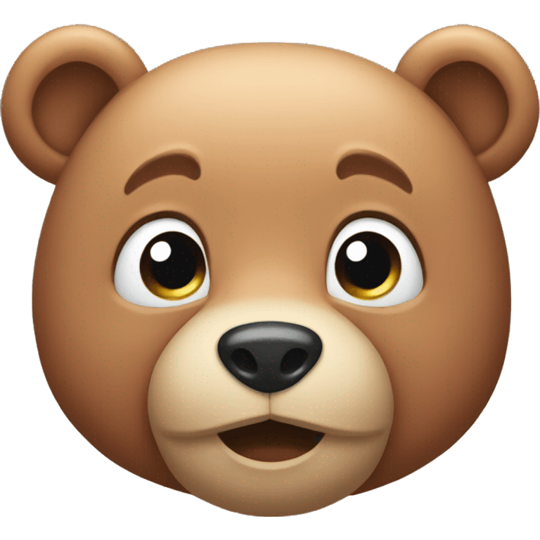 blushing bear emoji