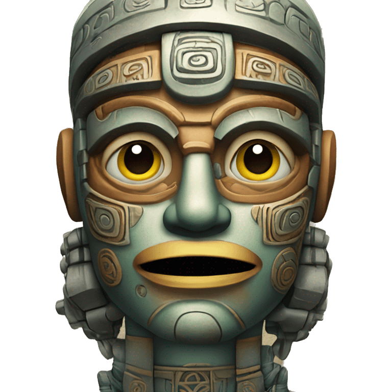 mayan-calendar robot face emoji