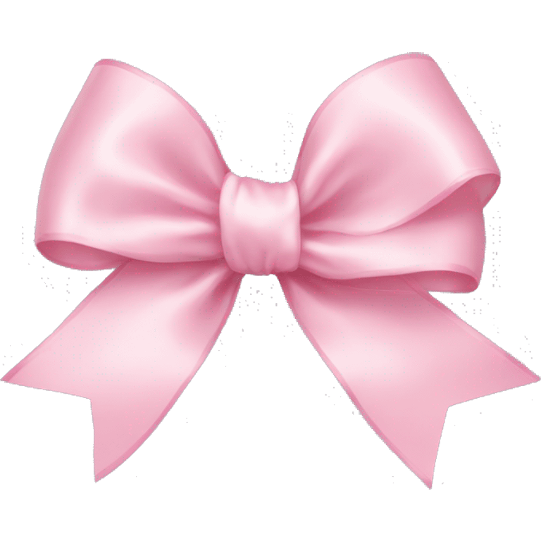 light pink ribbon bow emoji