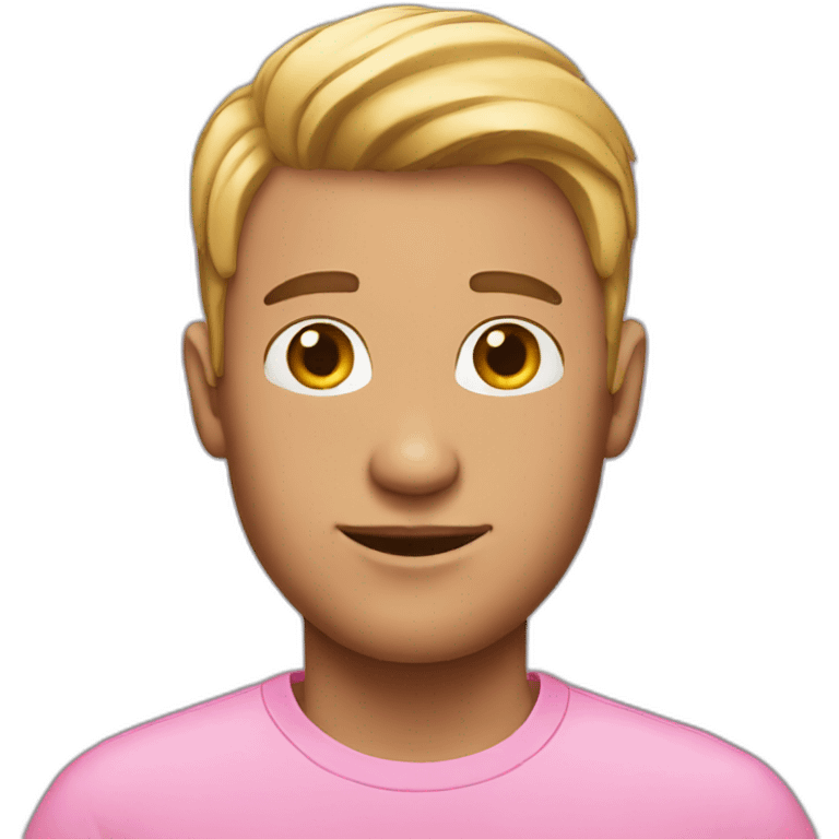 men with pink hear  emoji