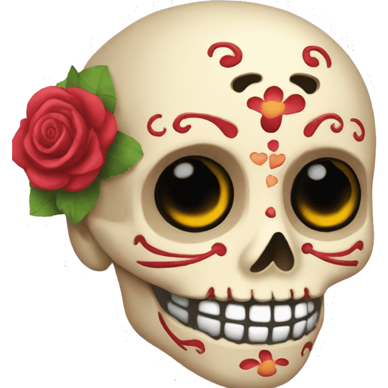 Calavera  enamorada  emoji