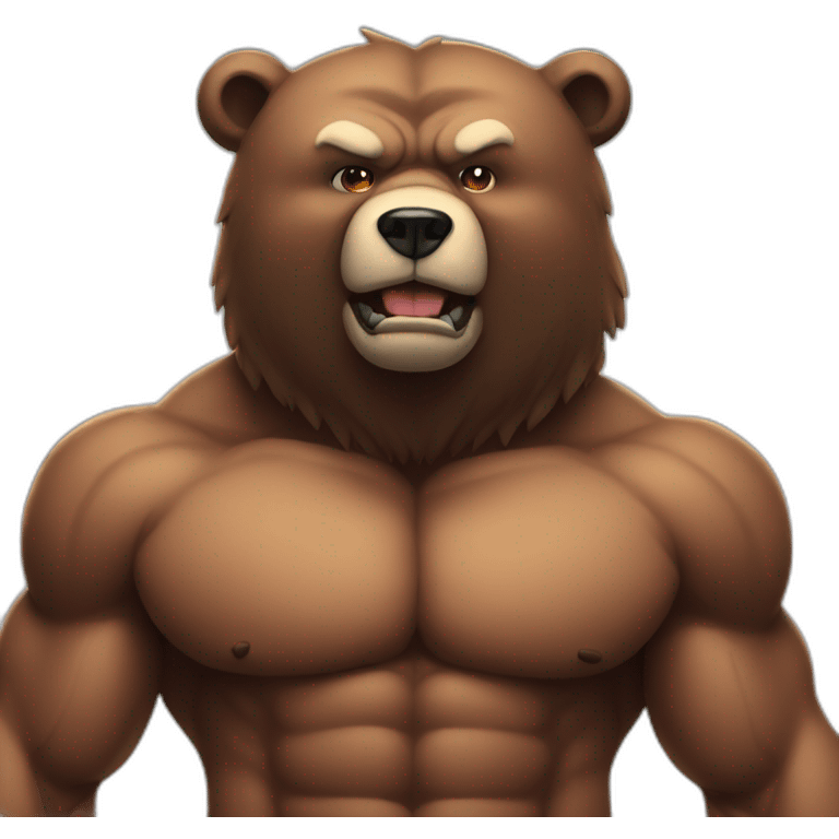 Muscle bear emoji