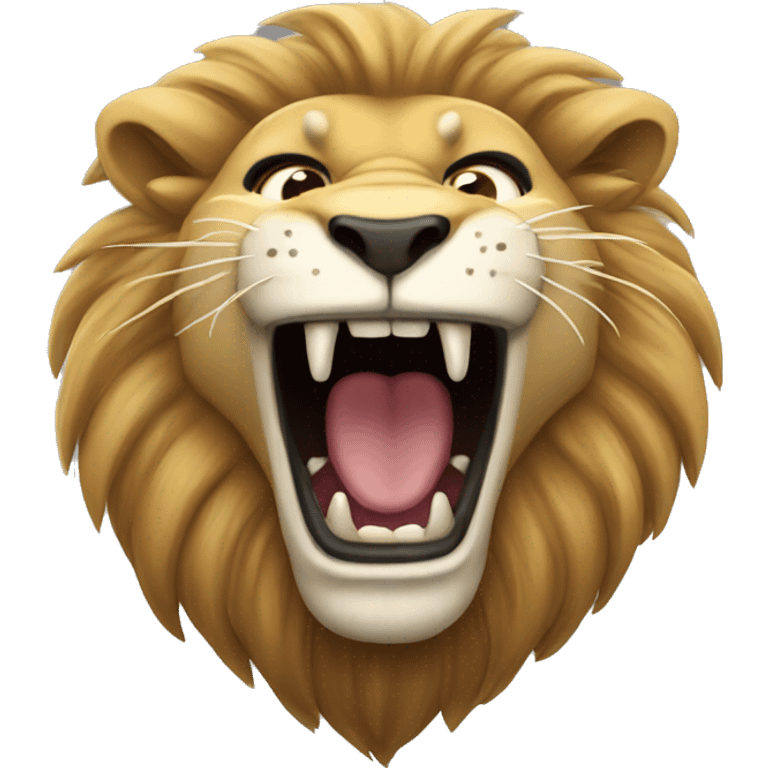 Lion growling emoji