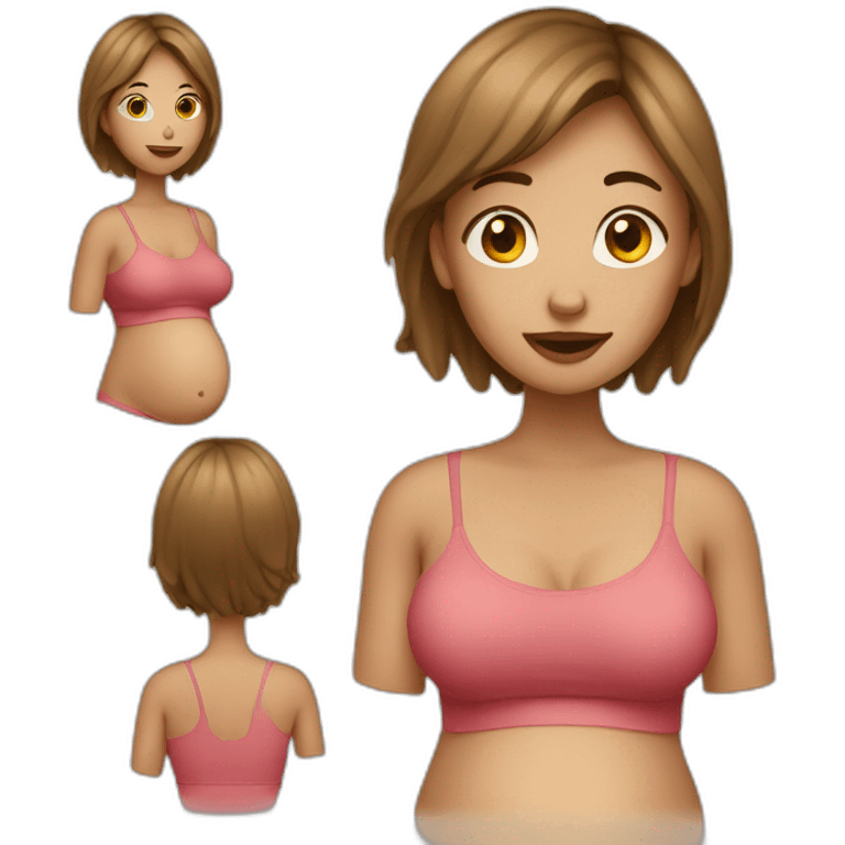 Pregnant woman who can’t poo emoji