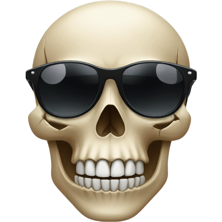 Skull with sunglasses  emoji