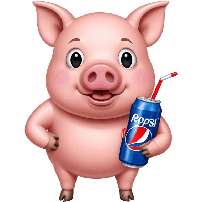 Pig with a Pepsi  emoji