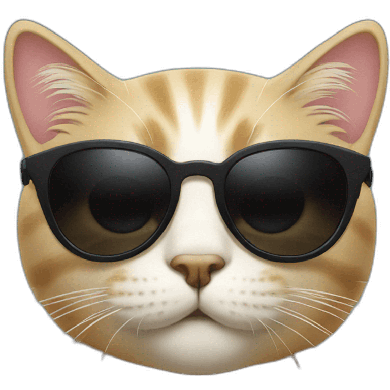 cat with black sunglasses emoji