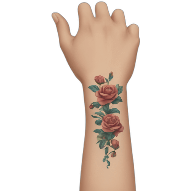 arm with tattos emoji