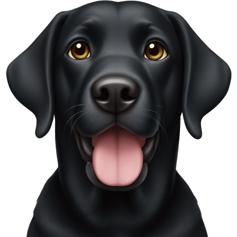 black lab emoji