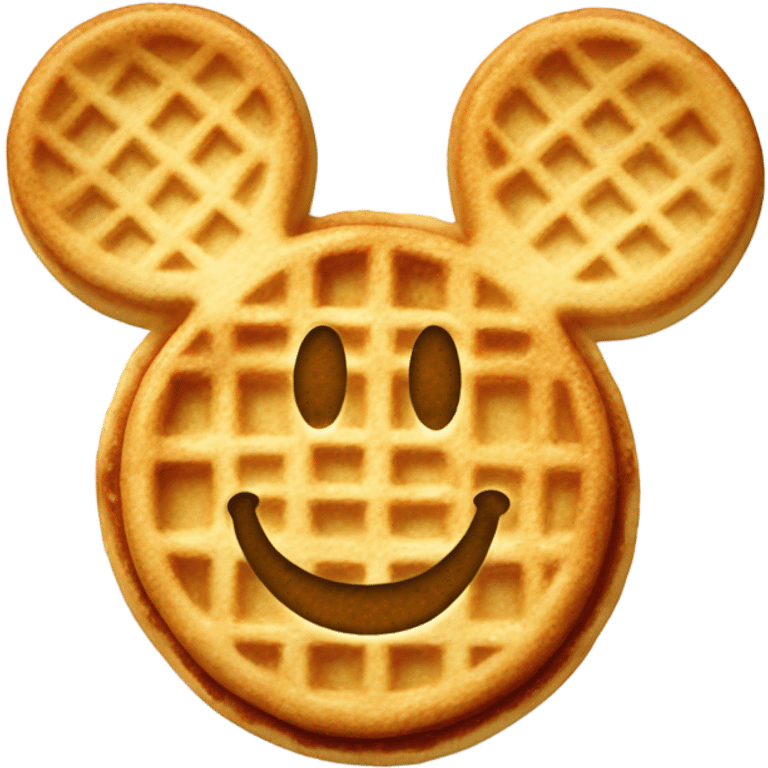 Mickey waffles emoji