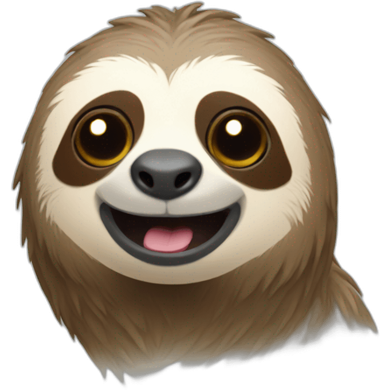 sloth on phone emoji