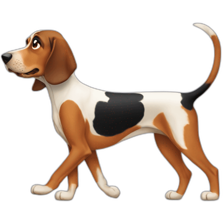 coonhound walking emoji