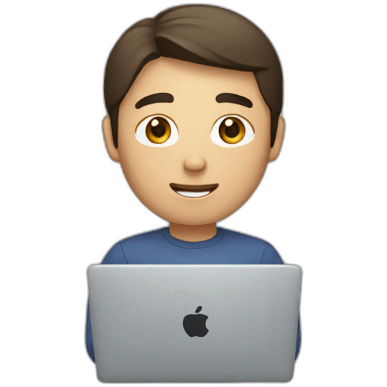 asian-man-with-brown-hair-working-with-macbook emoji