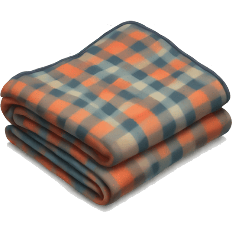 folded plaid blanket emoji