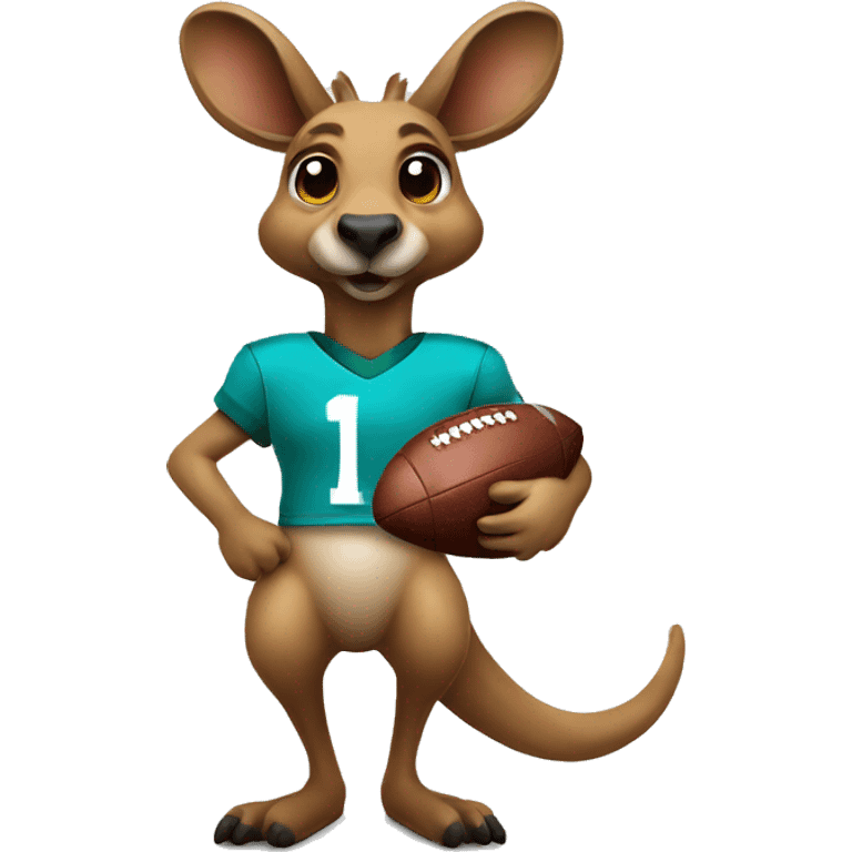 kangaroo-holding - football emoji