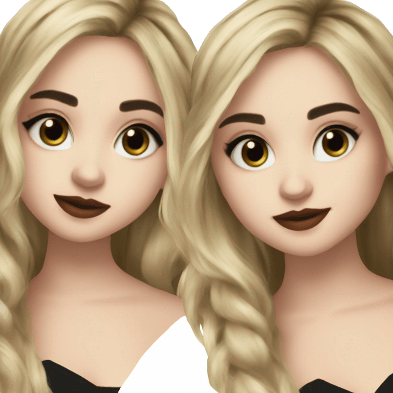 Sabrina carpenter with black hair emoji