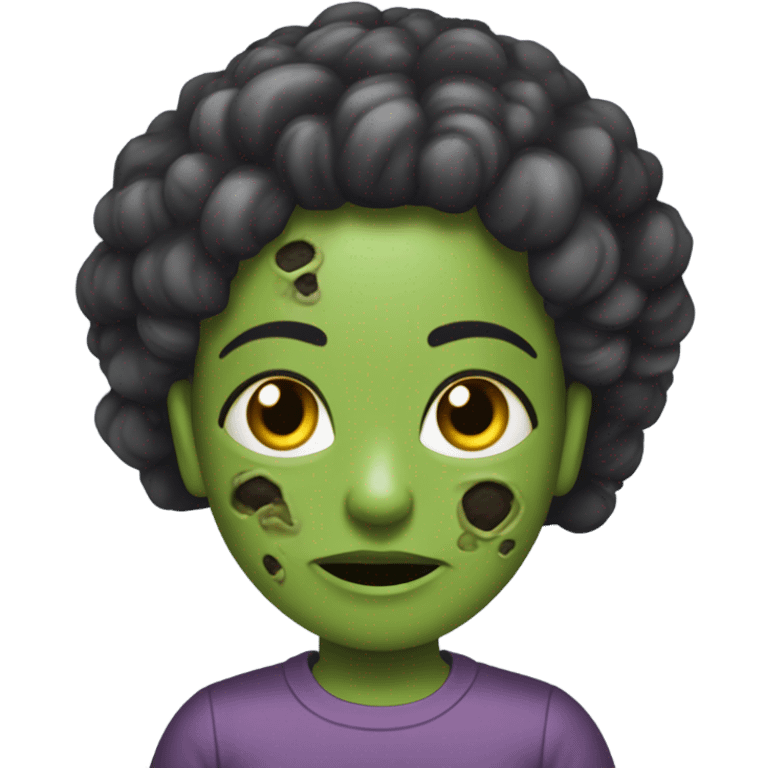 Garota zumbi morena emoji