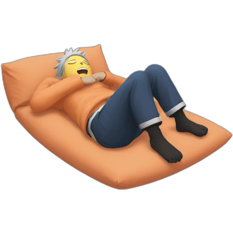 Naruto who sleeps and levitates emoji