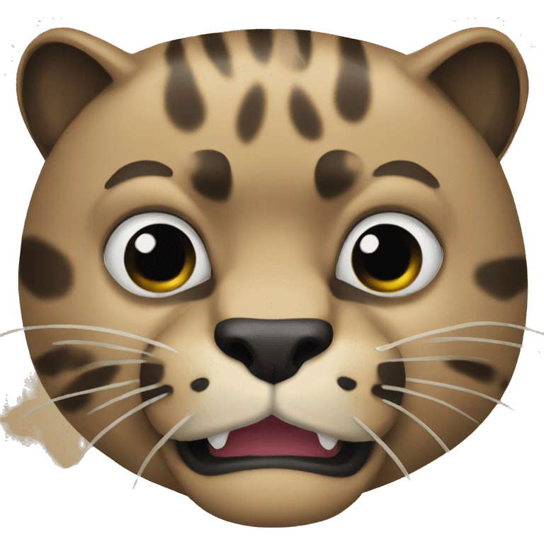 panther with mouth open  emoji