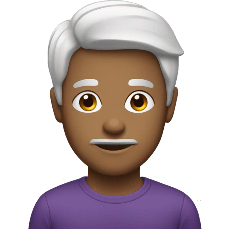 Purple graphic  emoji