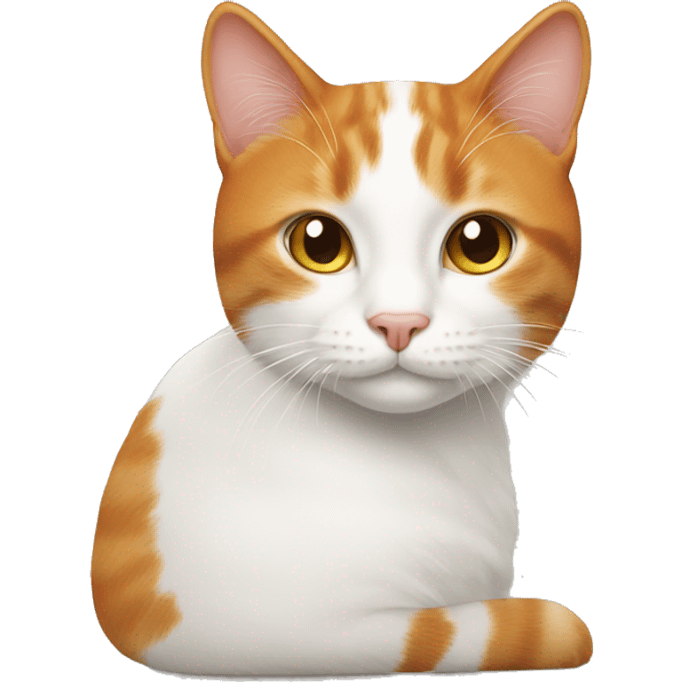 ginger and white cat emoji