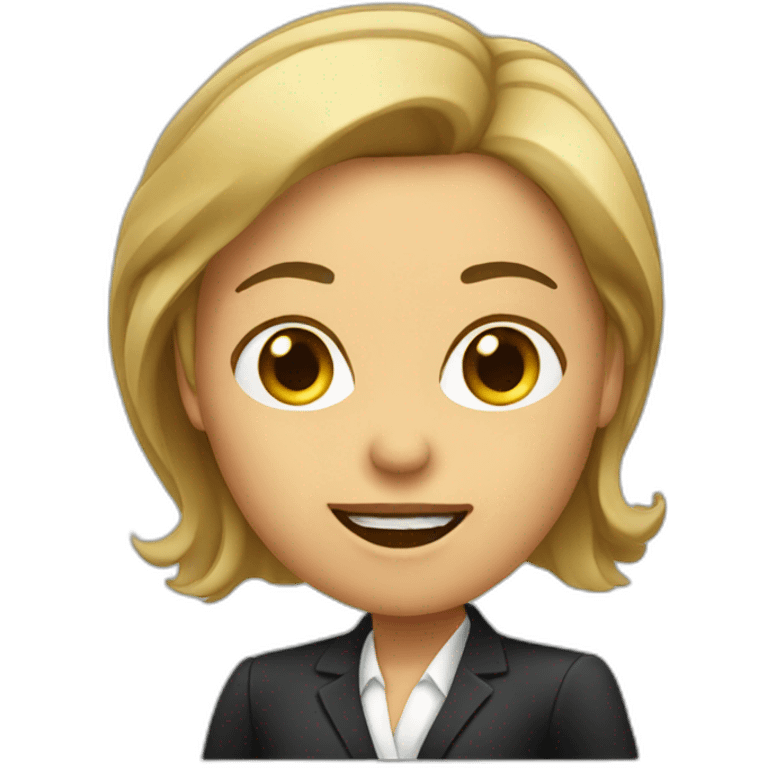 female attorney pointing finger emoji