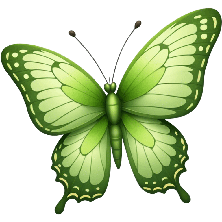 matcha green butterfly emoji