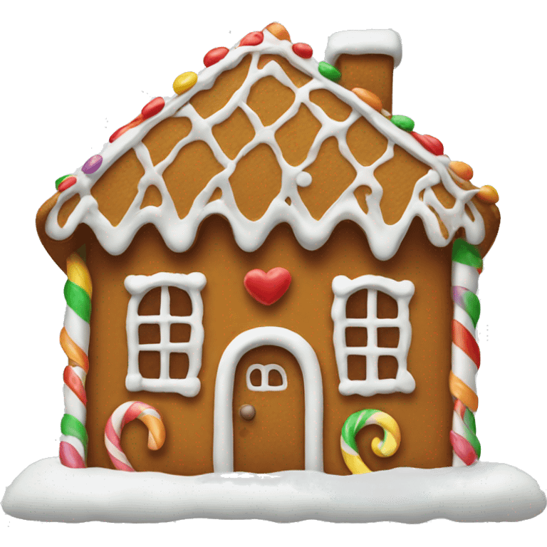 gingerbread house emoji