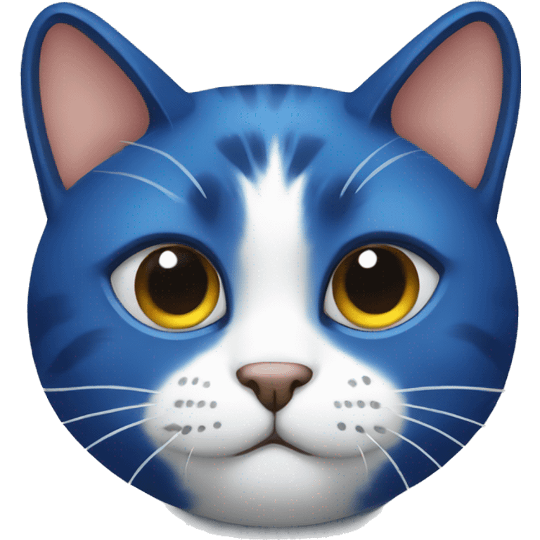 Gato ojos azules emoji