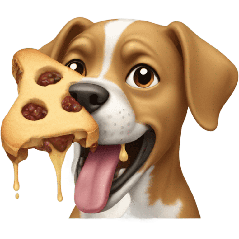 Dog eating  emoji