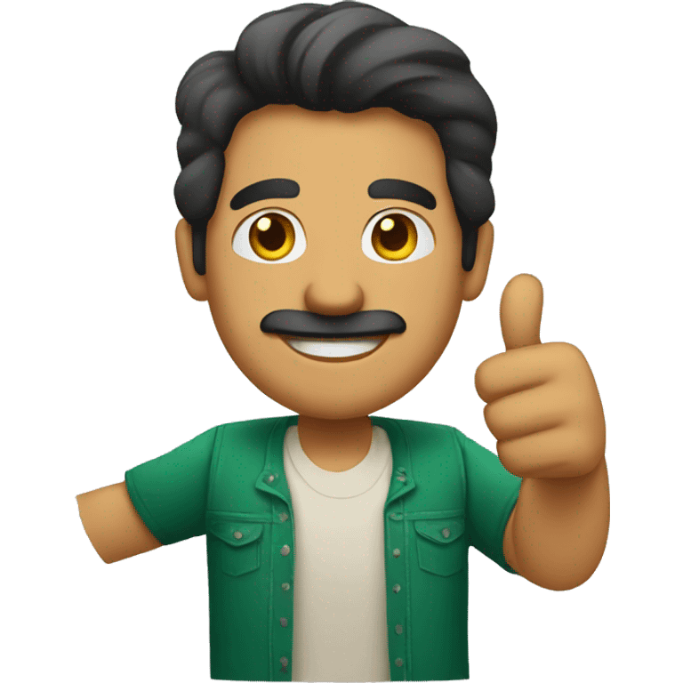 mexican man doing thumbs up emoji