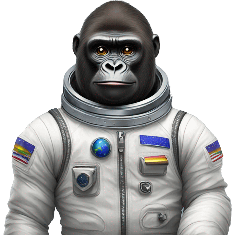 Gay Gorilla in a space suit emoji