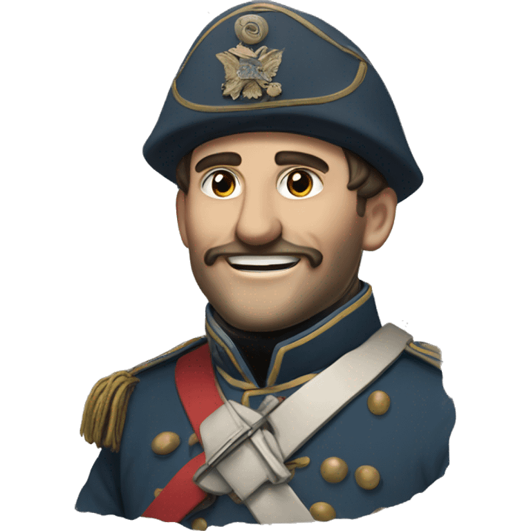 smiling French soldier in the Crimean War emoji