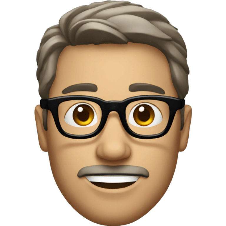 man with glasses  emoji