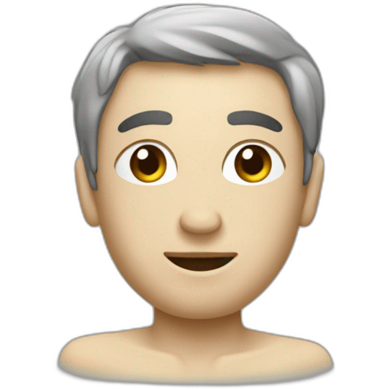 Vielle homme sur une toilette emoji