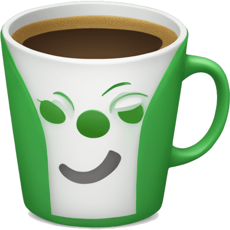 green coffee cup emoji