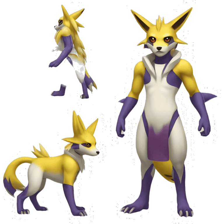 Lombax-Renamon full body emoji