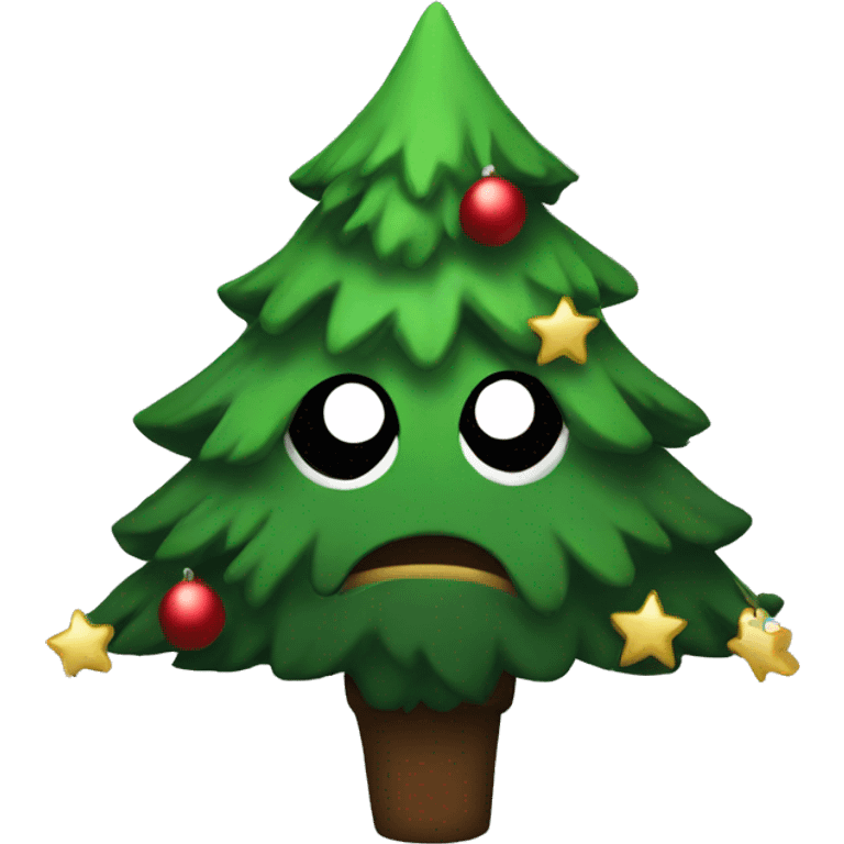 emo christmas tree emoji