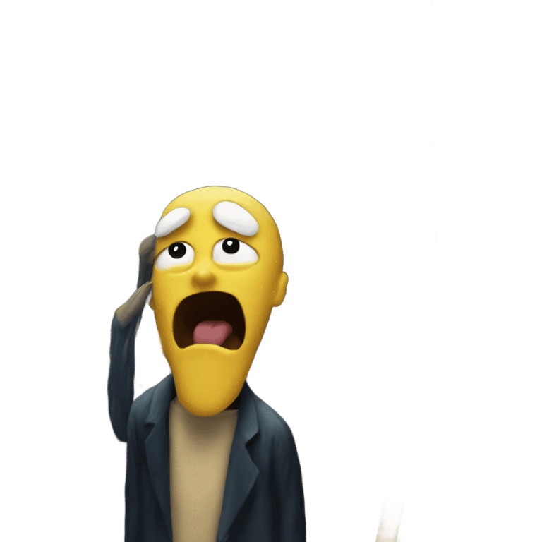 The scream painting emoji